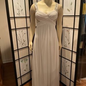 TRIXXI Crisscrossed Jeweled Bodice Prom Dress